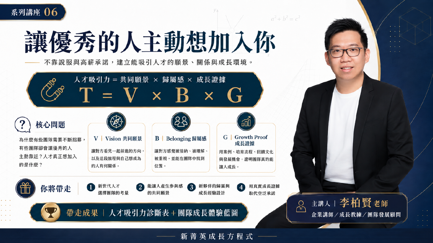 讓優秀的人主動想加入你